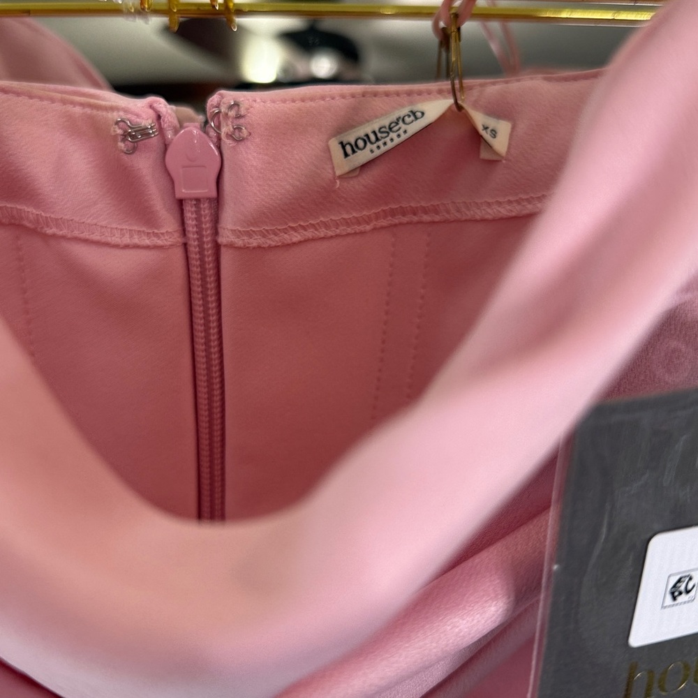 HOUSE OF CB 'Jasmine' Rose Pink Draped Strapless Corset Dress NWOT - Picture 17 of 17